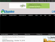Tablet Screenshot of columbiachamber-ny.com